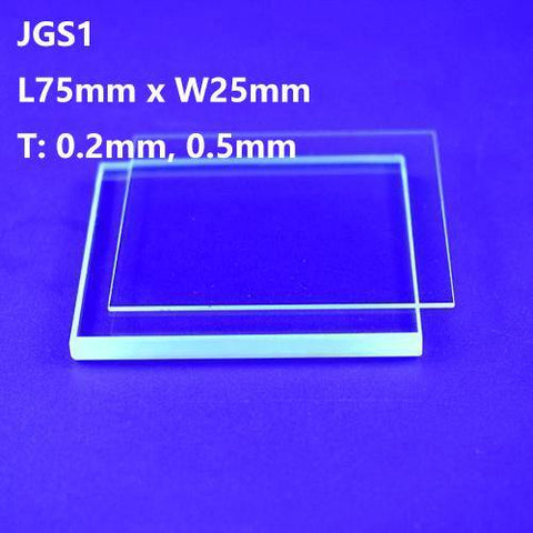 Quartz Glass Plates / Quartz Sheets / Quartz Cover Glass L75mm  JGS1 - MICQstore