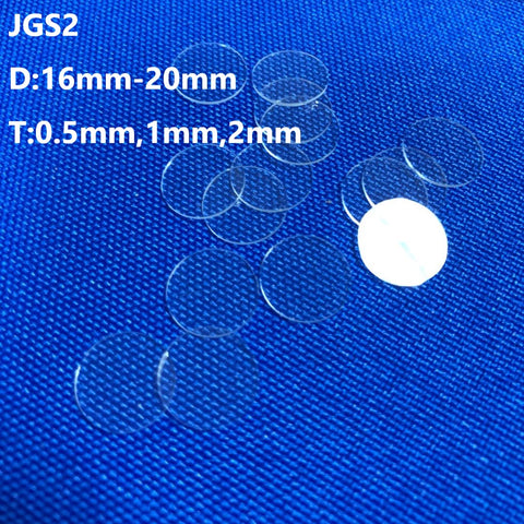 Quartz Discs / Quartz Cover Glass / Quartz Substrates D16mm-D20mm JGS2