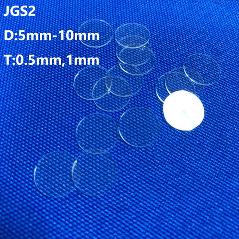 Quartz Discs / Quartz Cover Glass / Quartz Substrates D5mm-D10mm JGS2