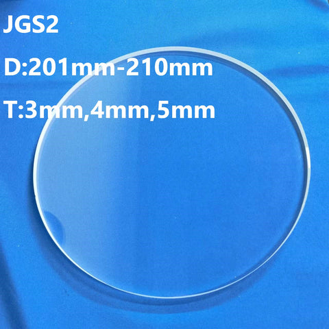 Quartz Discs / Quartz Cover Glass / Quartz Substrates D201mm-D210mm JGS2