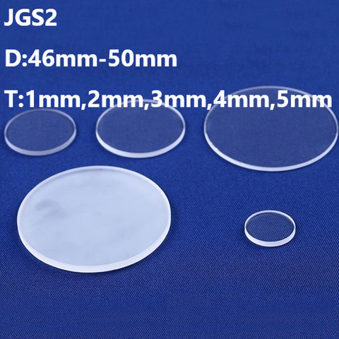 Quartz Discs / Quartz Cover Glass / Quartz Substrates D46mm-D50mm JGS2