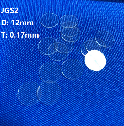 Quartz Discs / Quartz Wafer / Quartz Substrates D12mm*T0.17 JGS2