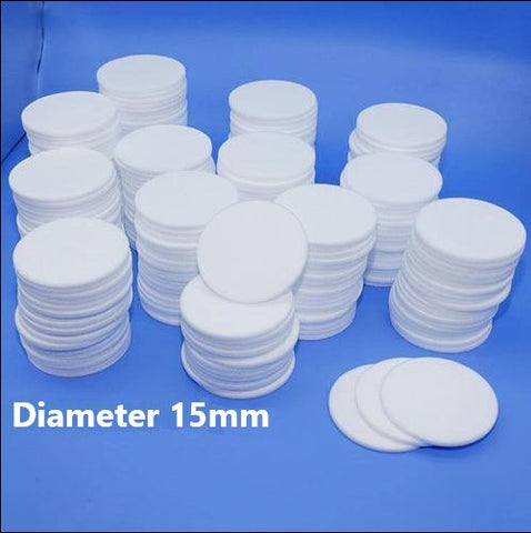 Quartz Frits / Quartz Filters / Quartz Sinters / Quartz Fritted Discs Diameter 15mm
