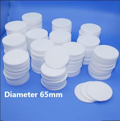 Quartz Frits / Quartz Filters / Quartz Sinters / Quartz Fritted Discs Diameter 65mm