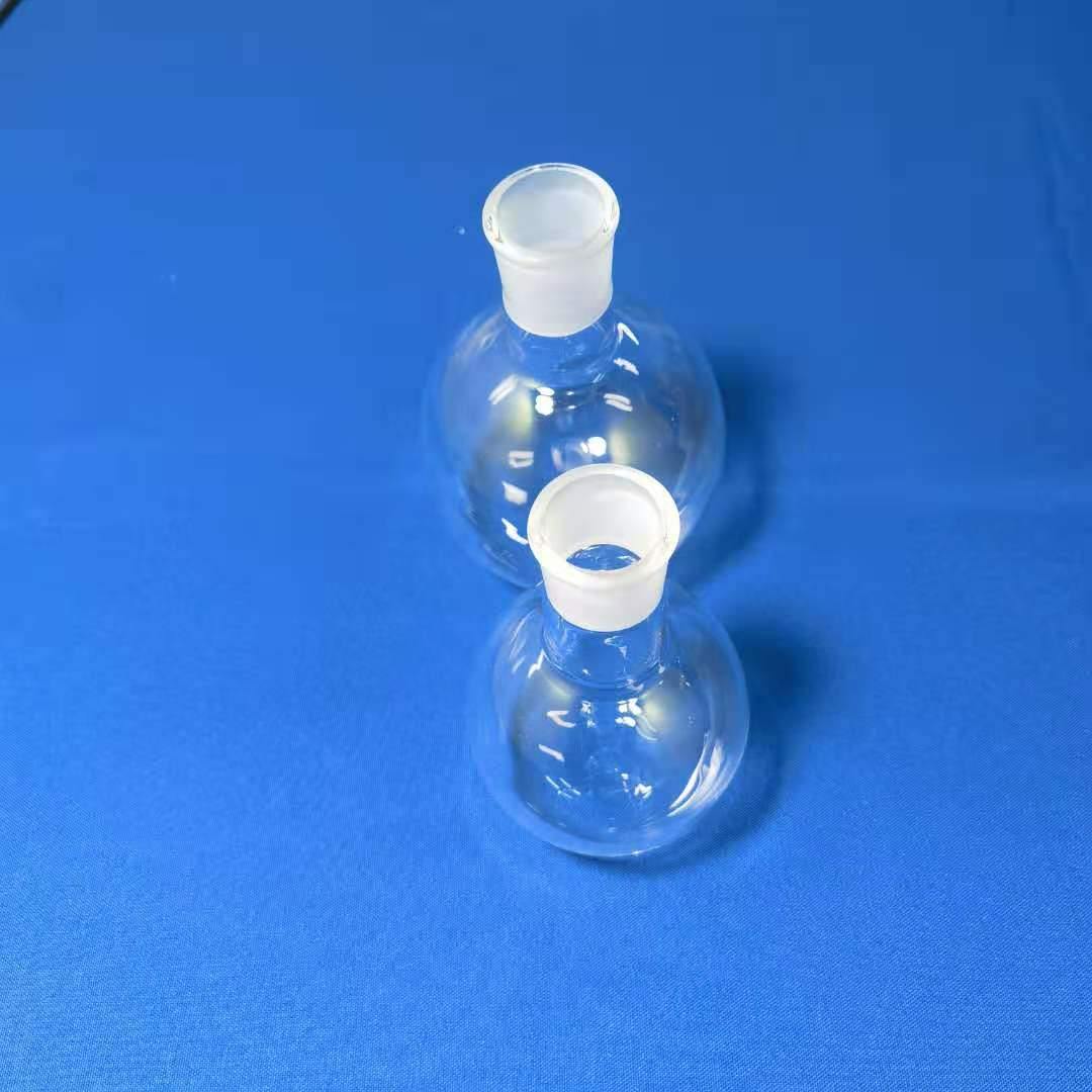 Quartz Glass Boliling Flask with Round Bottom Standard Ground End 24/29  25ml to 1000ml - MICQstore