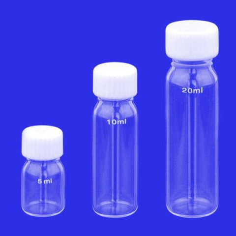 Quartz Thread Bottle / Sampling Bottle / Reagent Bottle with Cap 5ml to 60ml - MICQstore