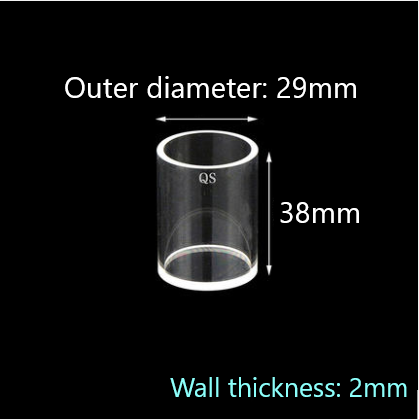 Quartz reflection cuvette for measuring reflected light Cylindrical quartz cuvette One-piece cylinder acid and alkali resistant organic fluorescent powder sample cell