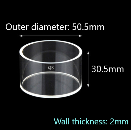 Quartz reflection cuvette for measuring reflected light Cylindrical quartz cuvette One-piece cylinder acid and alkali resistant organic fluorescent powder sample cell