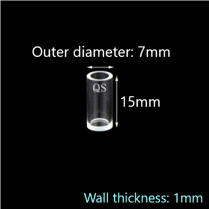 Quartz reflection cuvette for measuring reflected light Cylindrical quartz cuvette One-piece cylinder acid and alkali resistant organic fluorescent powder sample cell