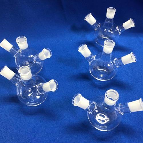 Three-Neck Fused Quartz Glass Flasks with Standard Mouth 24/29 - MICQstore