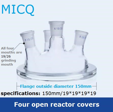 Single-layer reaction kettle, quick disassembly type open reactor, split single neck, three neck, four neck, five neck, chemistry laboratory synthesis flask, flat bottom, round bottom, spherical, cylindrical