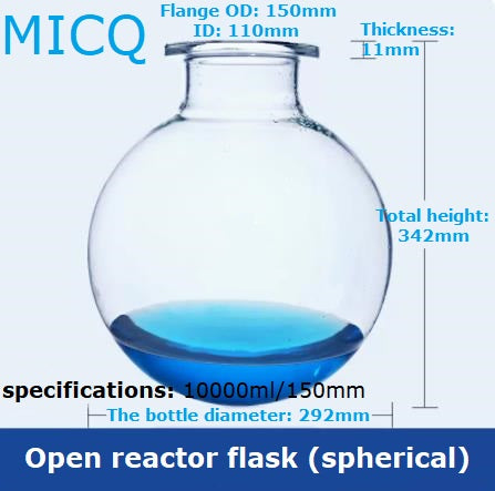 Single-layer reaction kettle, quick disassembly type open reactor, split single neck, three neck, four neck, five neck, chemistry laboratory synthesis flask, flat bottom, round bottom, spherical, cylindrical