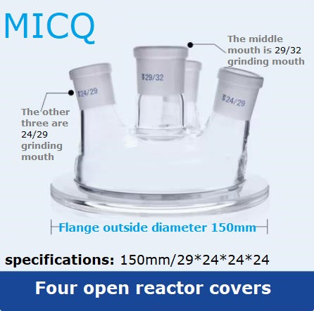 Single-layer reaction kettle, quick disassembly type open reactor, split single neck, three neck, four neck, five neck, chemistry laboratory synthesis flask, flat bottom, round bottom, spherical, cylindrical