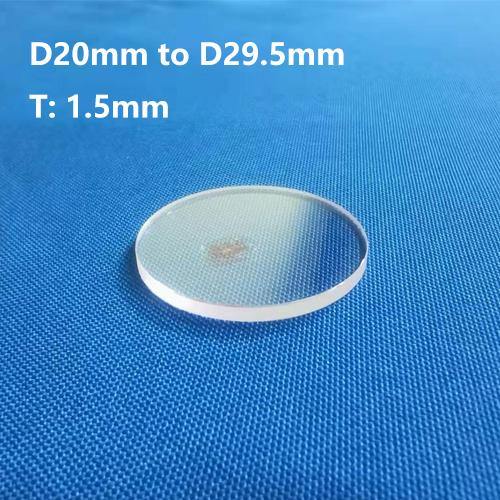 Flat Sapphire Crystal Glass Discs Watch Glass Mirror D20mm to D29.5mm T1.5mm - MICQstore