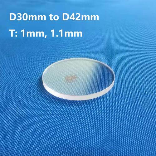 Flat Sapphire Crystal Glass Discs Watch Glass Mirror D30mm to D42mm T1mm & T1.1mm - MICQstore
